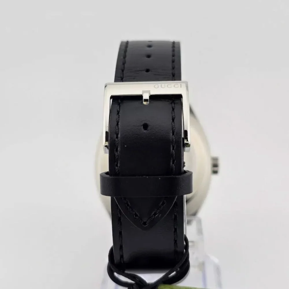 Gucci Men's 41mm Black Dial Steel Face Watch NWB